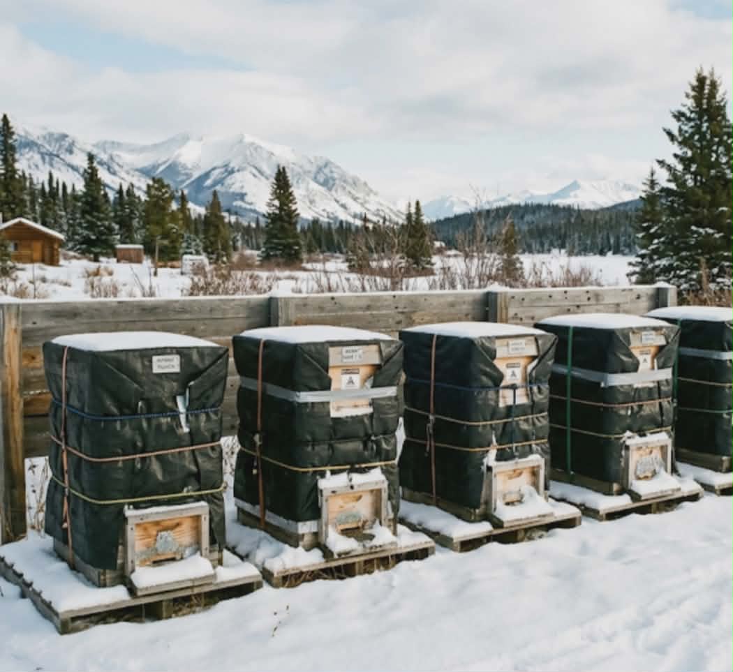wintering bees in Northern Canada